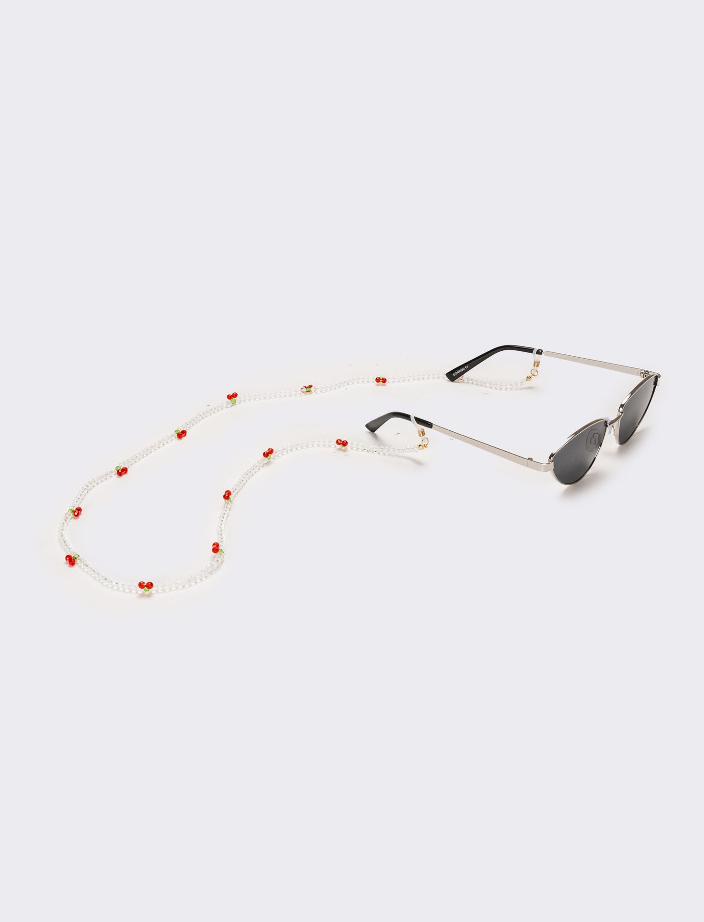 Collana portaocchiali con ciliegie - Trasparente