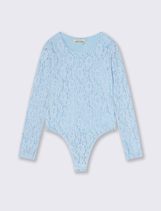 Body in pizzo - Azzurro