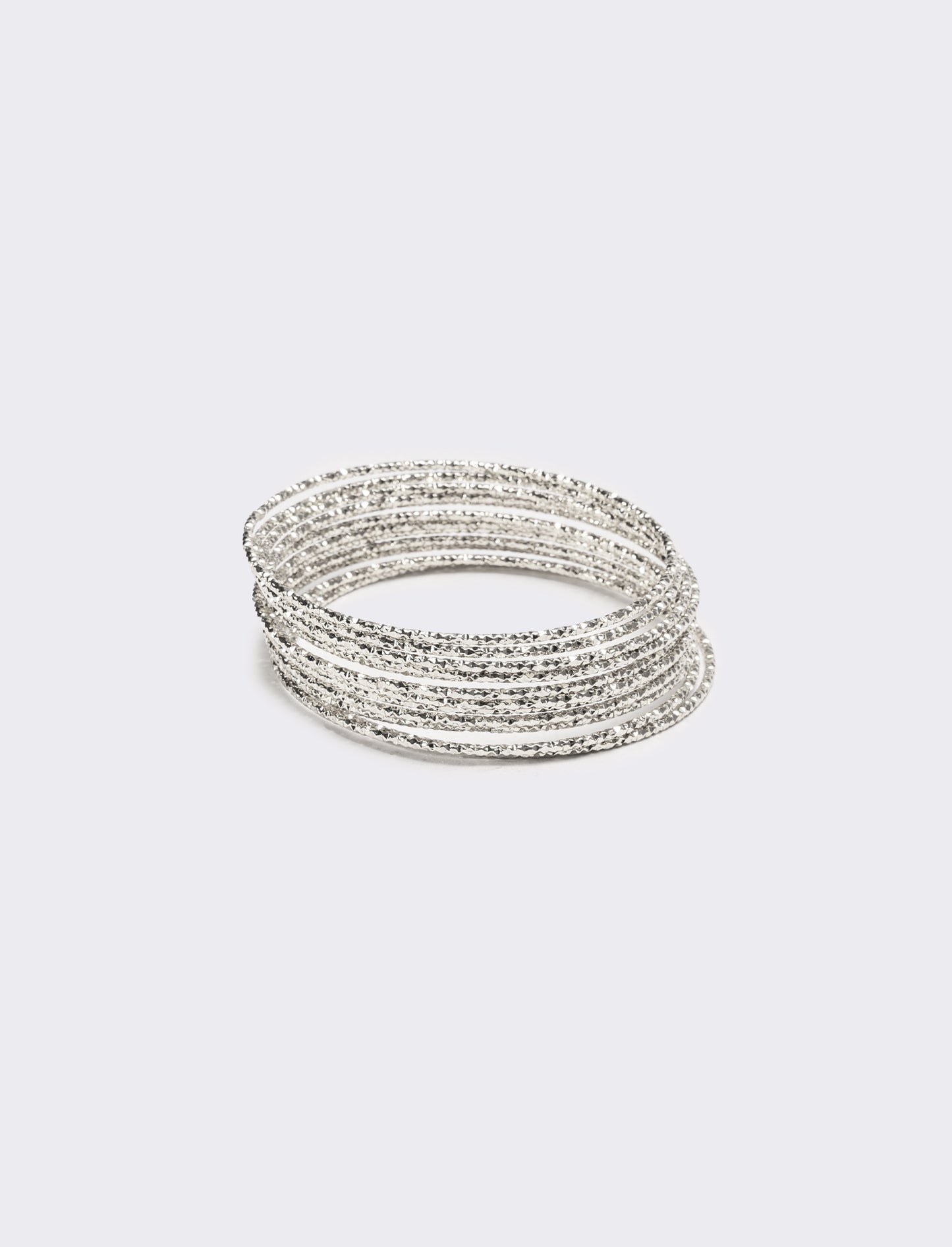 Bracciali donna 12 pezzi rigidi - Argento