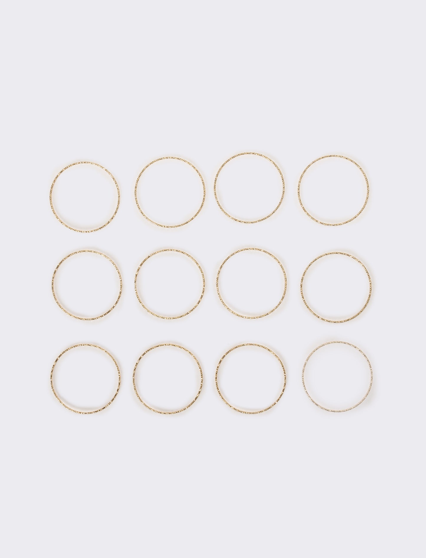 Bracciali donna 12 pezzi rigidi - Oro