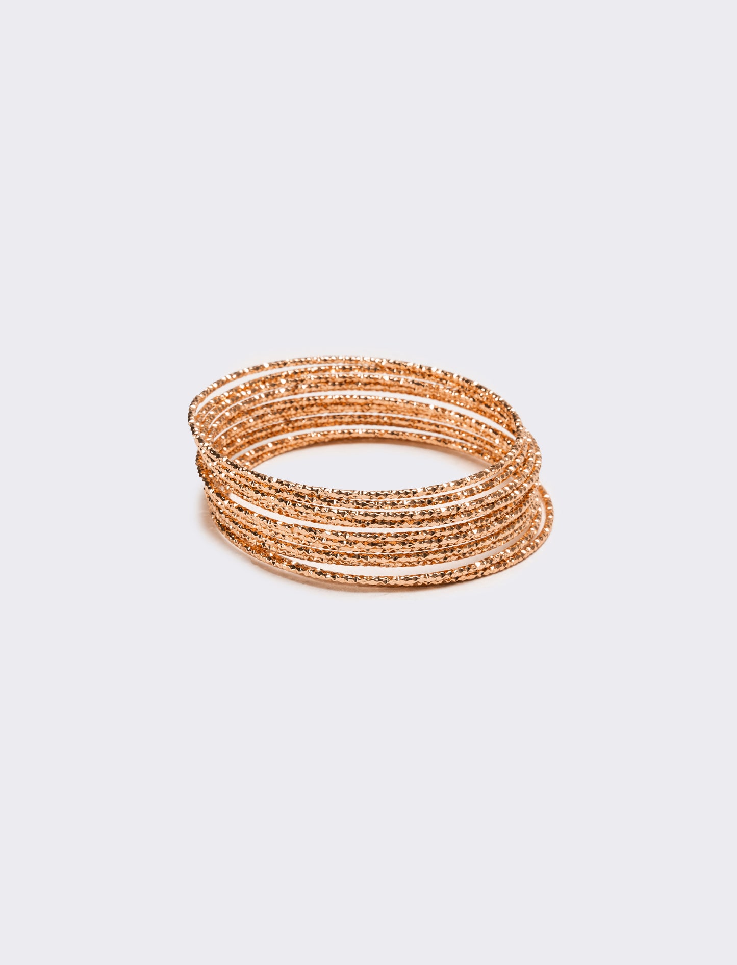 Bracciali donna 12 pezzi rigidi - Rosa