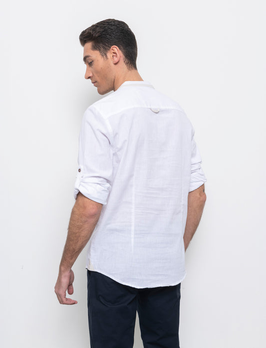 Camicia finta casacca da uomo - Bianco