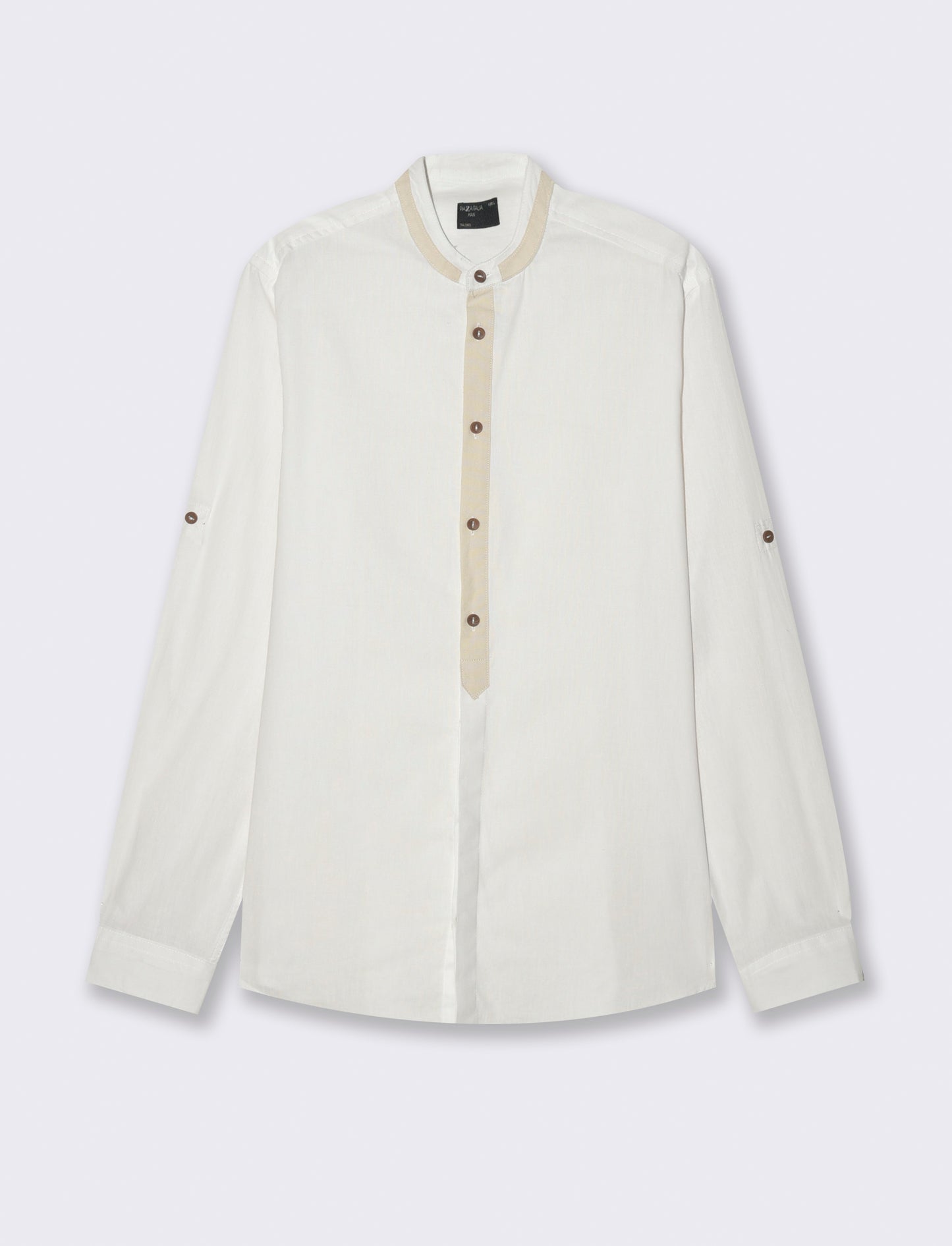 Camicia finta casacca da uomo - Bianco