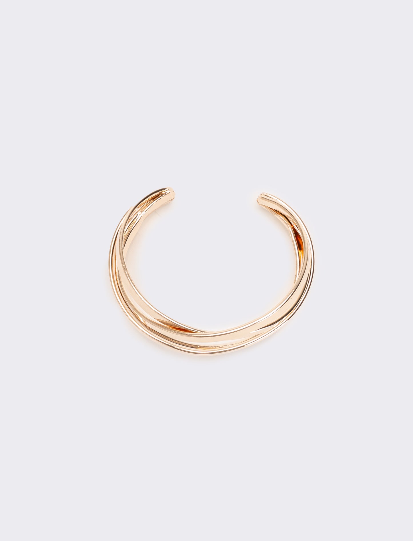 Bracciale donna 5 fili rigido aperto - Rosa