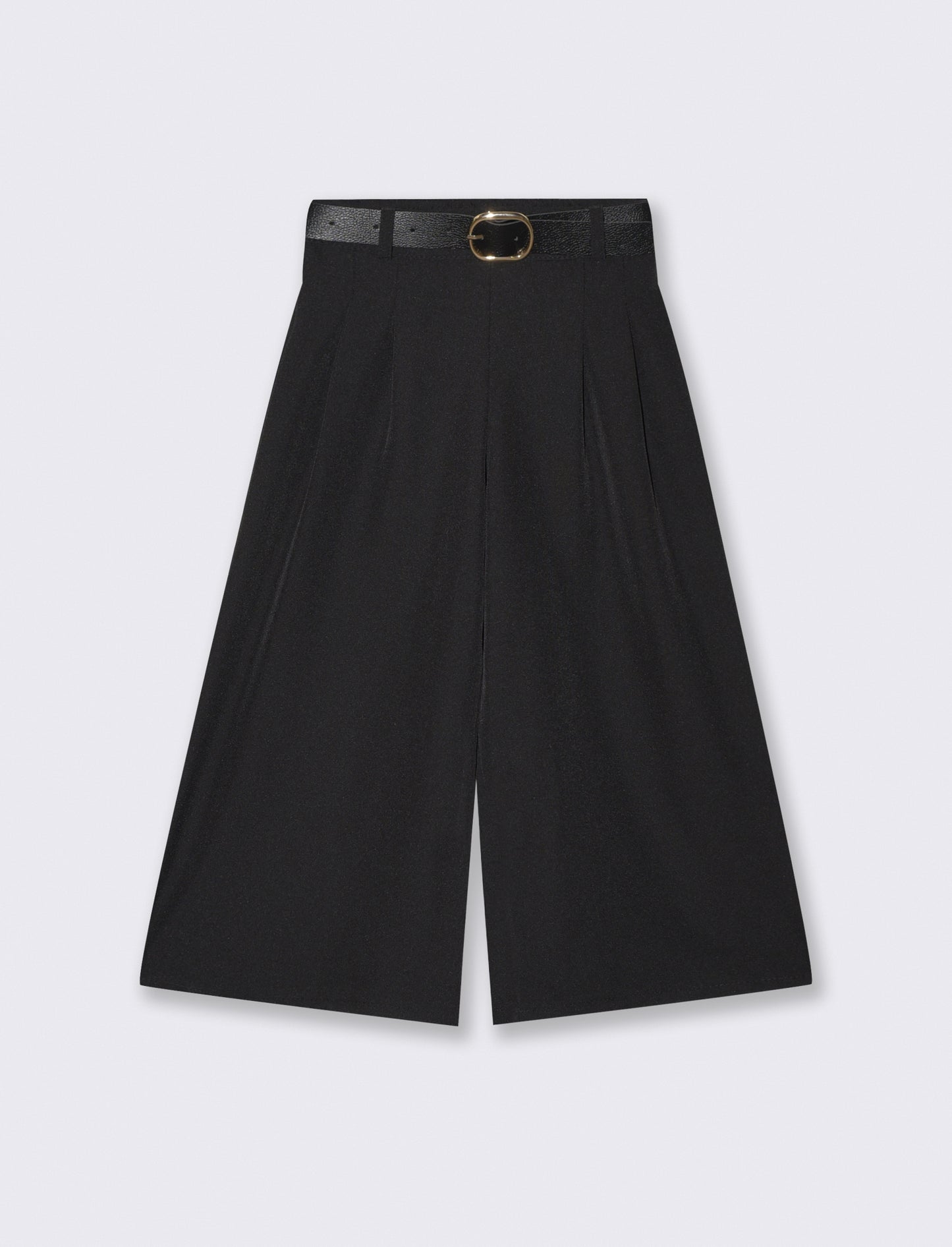 Wide Leg Trousers for Elegant Girls - Black