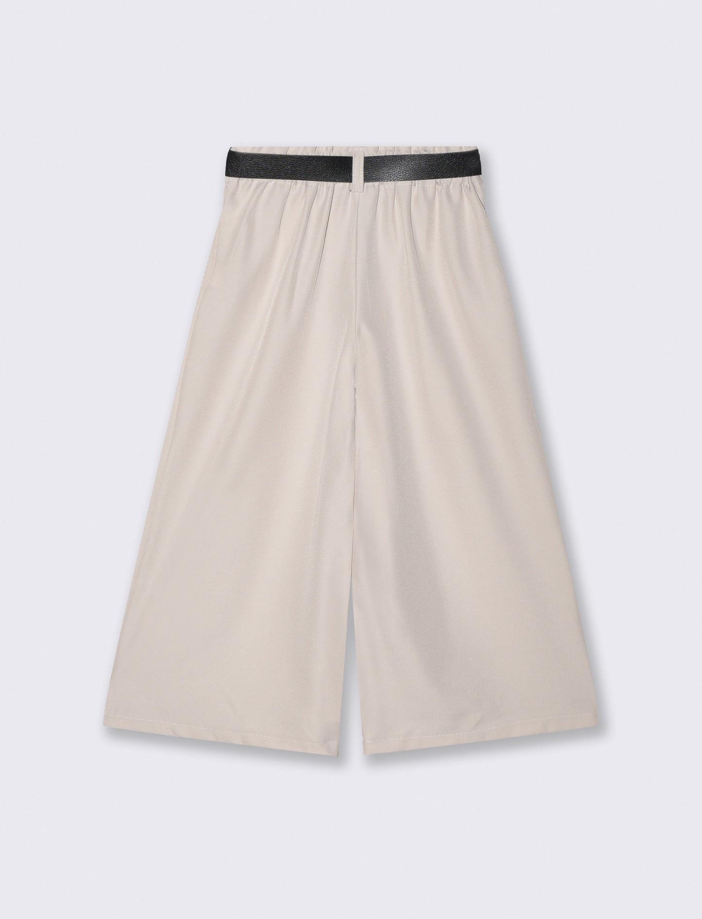 Pantalone gamba ampia per bambina elegante - Beige