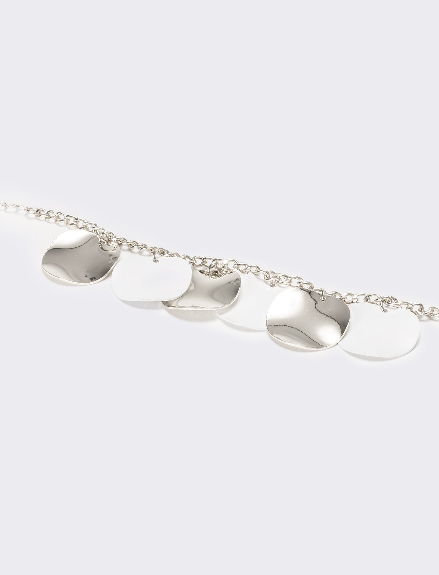 Bracciale donna con ciondoli tondi - Argento