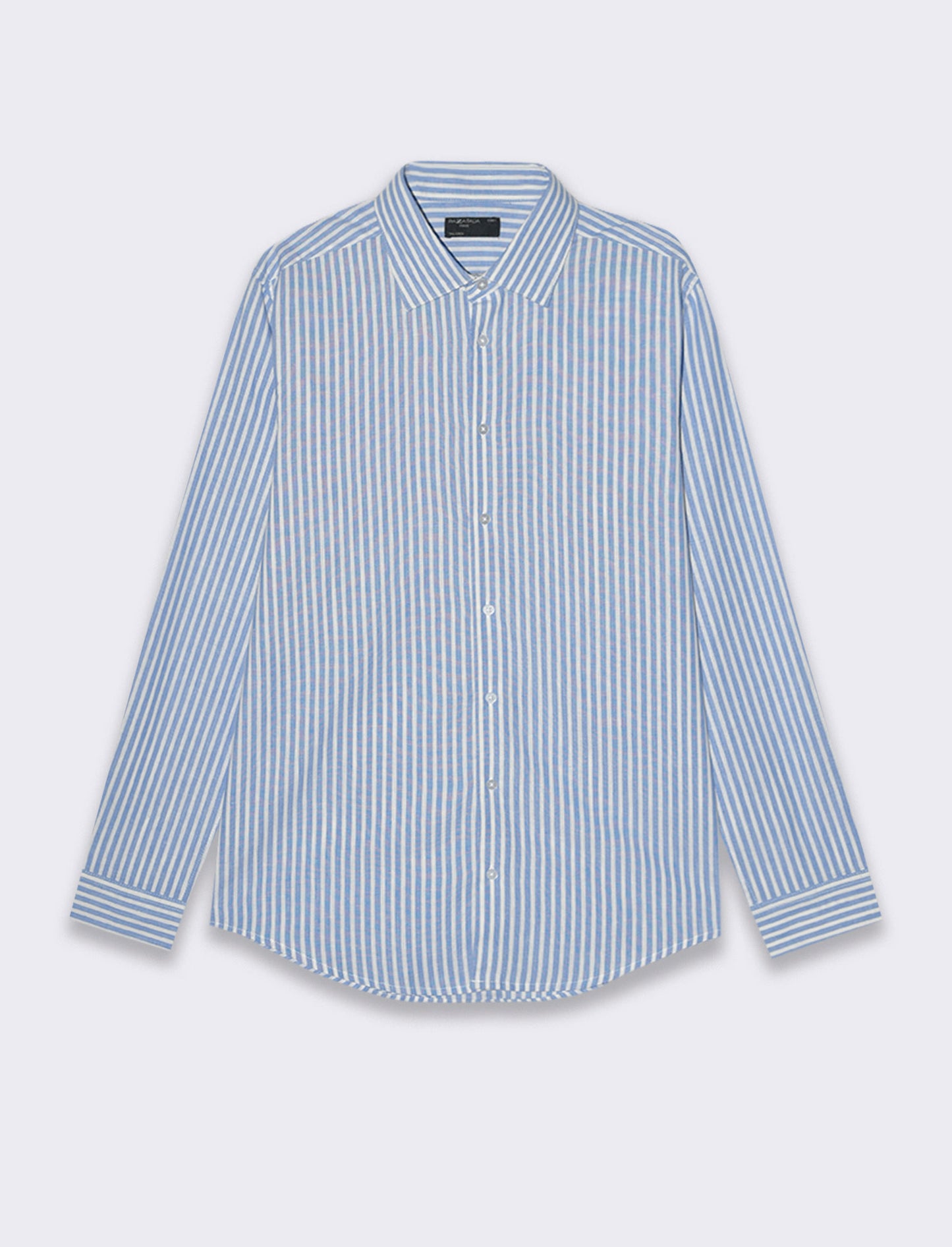 Camicia a righe da uomo - Celeste