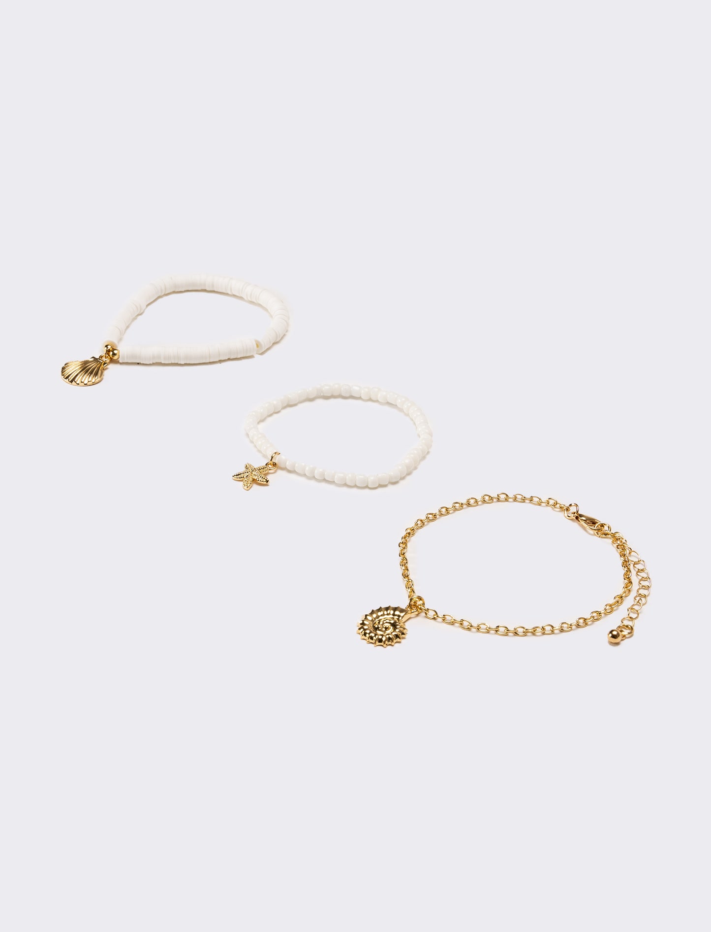 Bracciale donna con soggetti mare - Bianco
