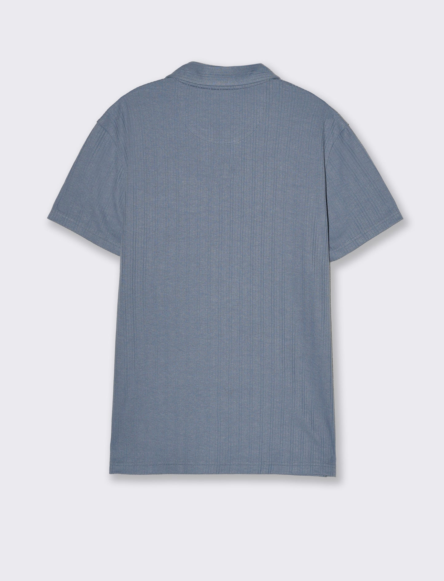 Polo a coste effetto maglia da uomo - CARTA DA ZUCCHERO