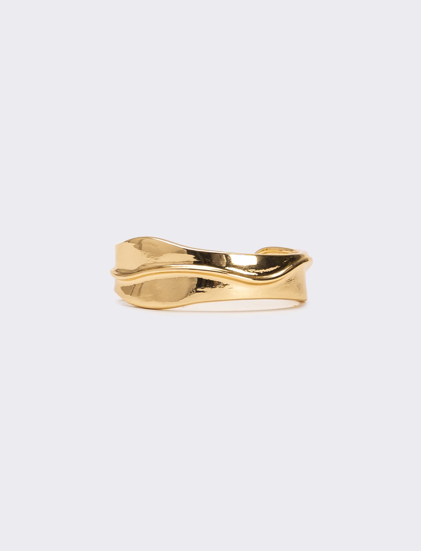 Bracciali donna rigido con striature - Oro