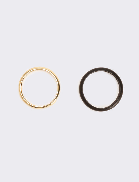 Bracciale donna metallo e legno - Oro