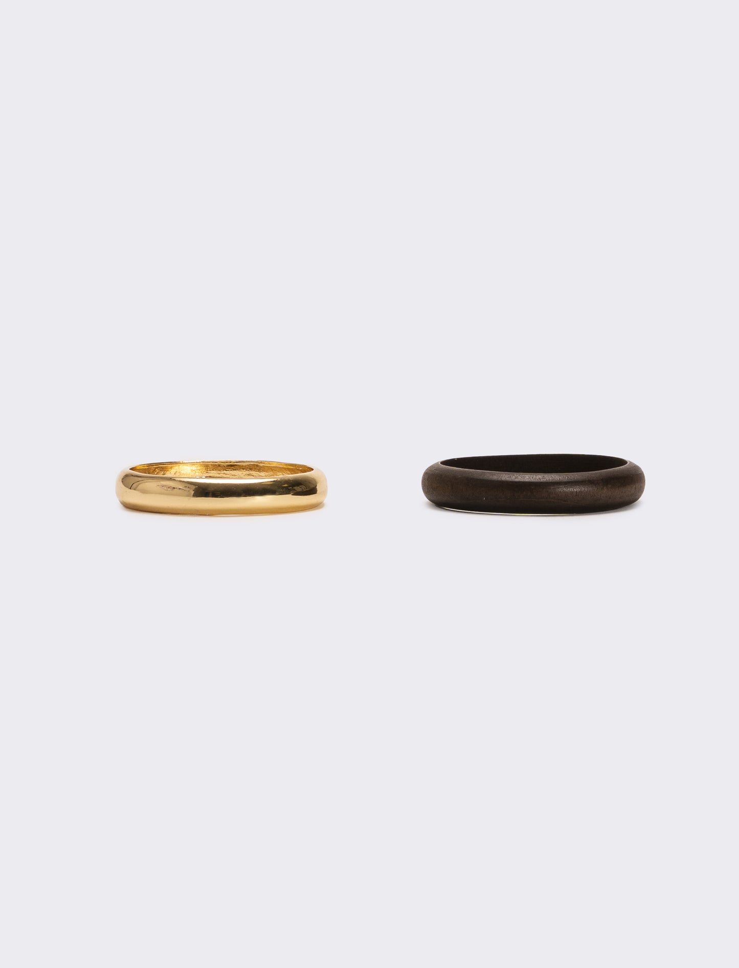 Bracciale donna metallo e legno - Oro
