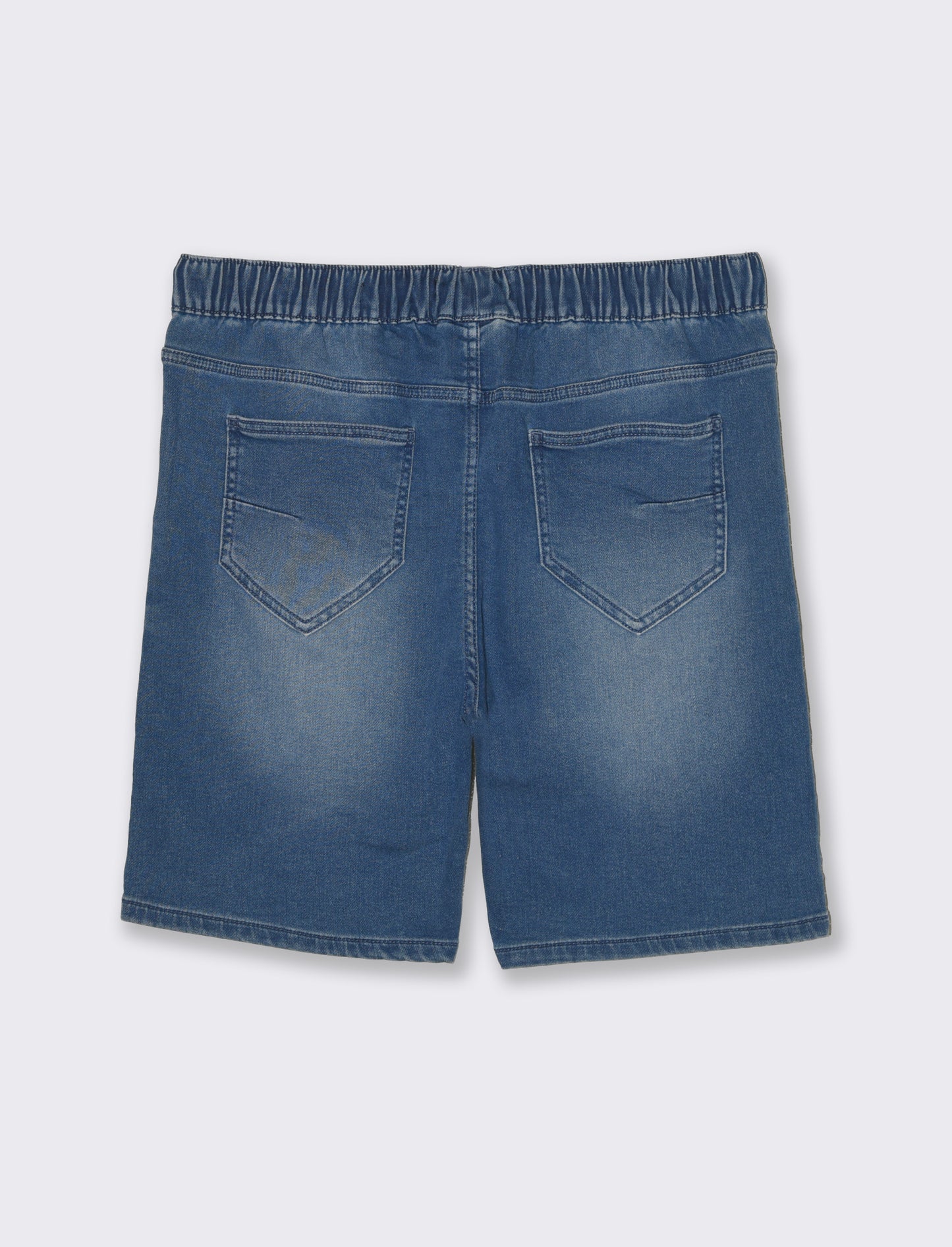 Bermuda in knitting effetto denim da uomo - Denim