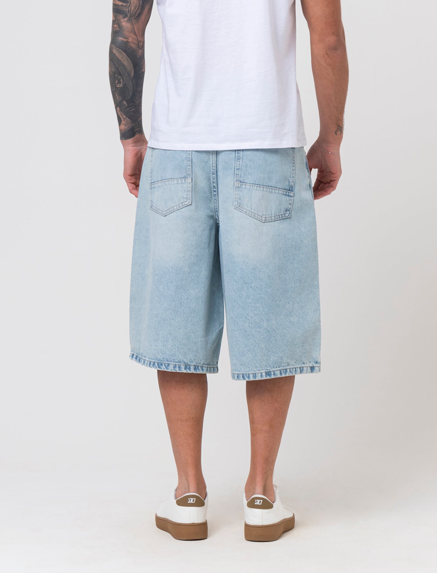 Bermuda di jeans skater da uomo - Denim