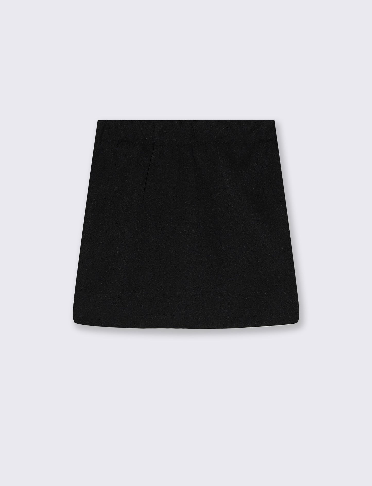 Girl's dress with bow and decorative band - Black