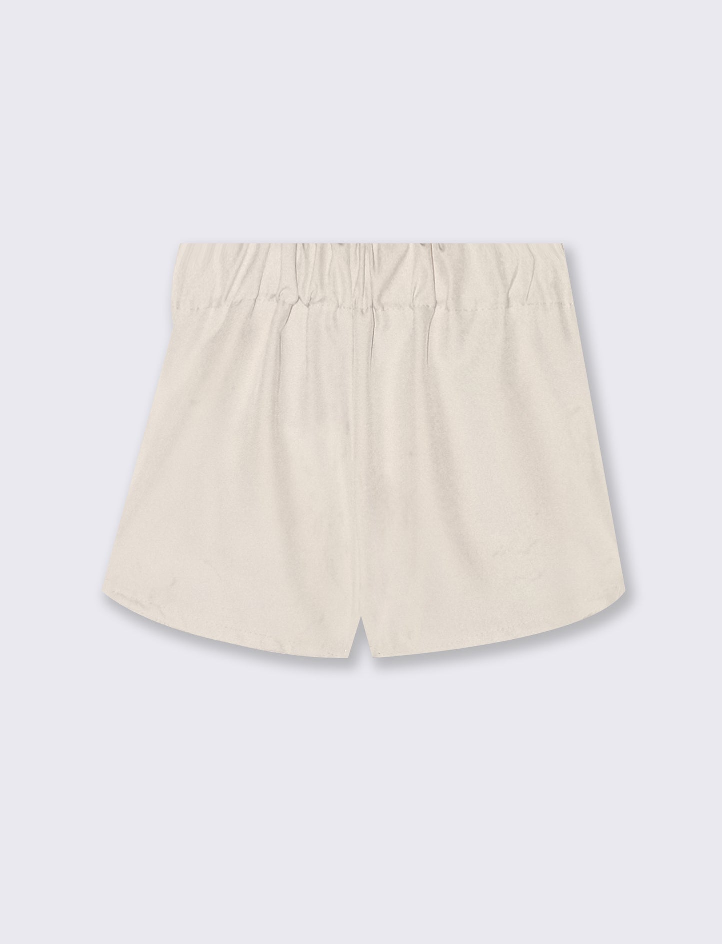 Short finta gonna elegante con accessorio - Beige