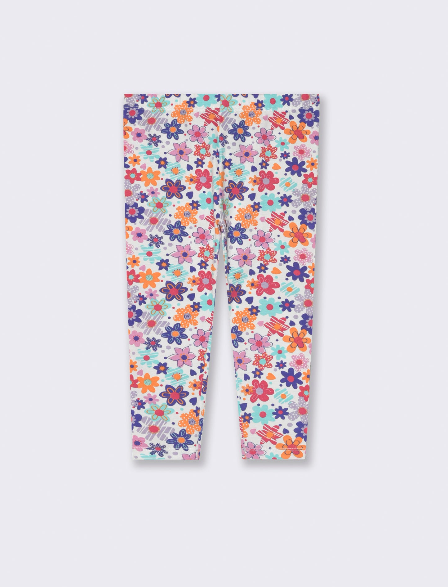Leggings a fantasia da neonata - Bianco