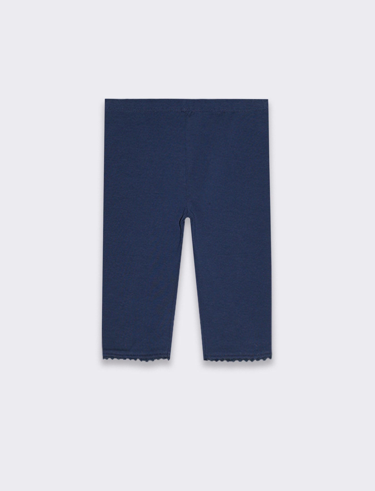 Leggings con ricamo da neonata - Blu