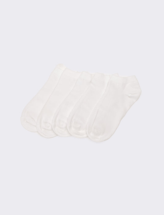 Calzini short 5 paia - Bianco