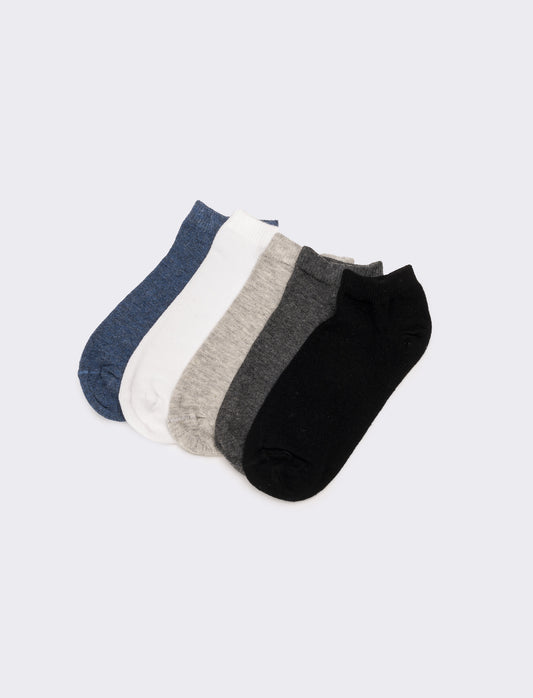 Calzini short 5 paia - Grigio