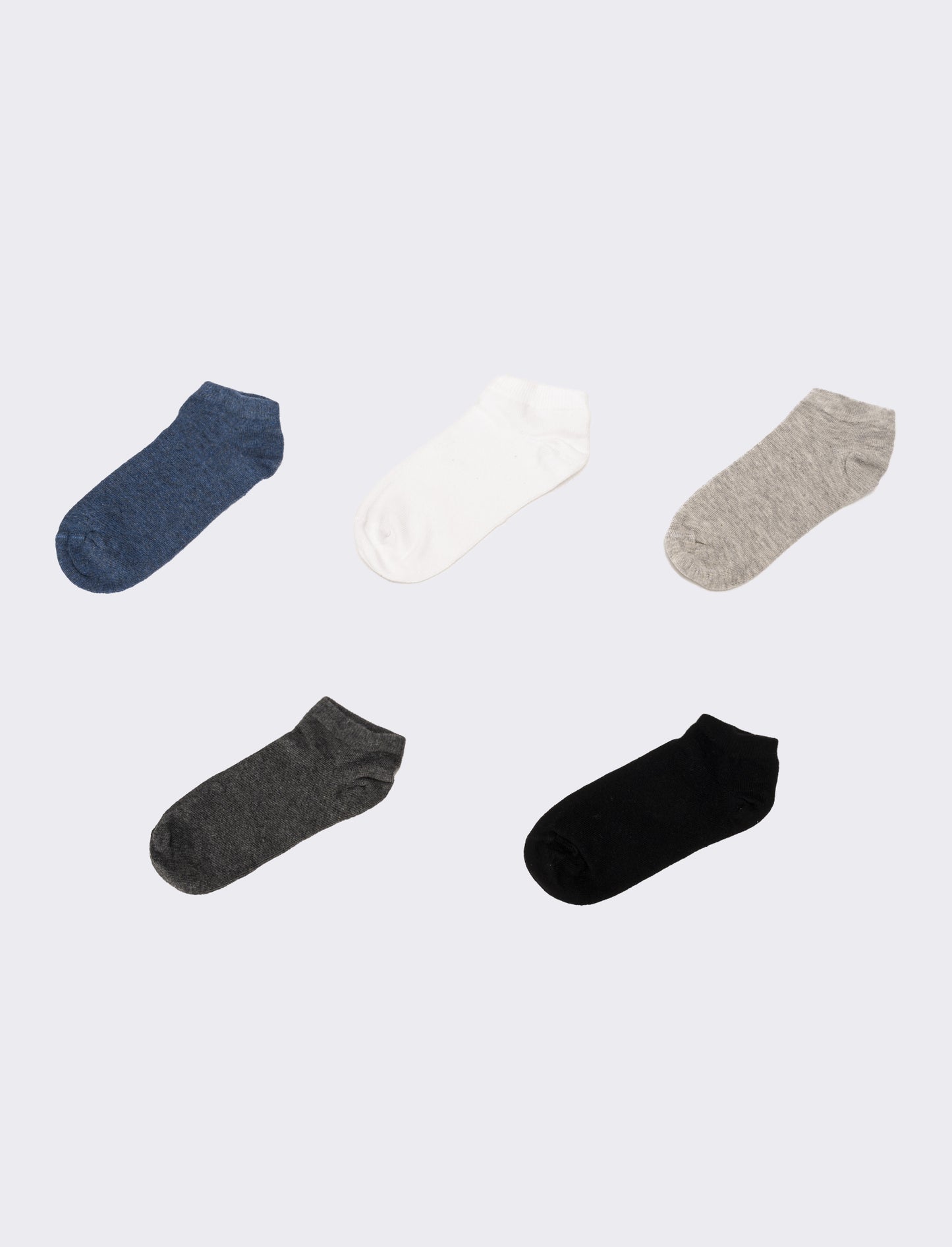 Calzini short 5 paia - Grigio