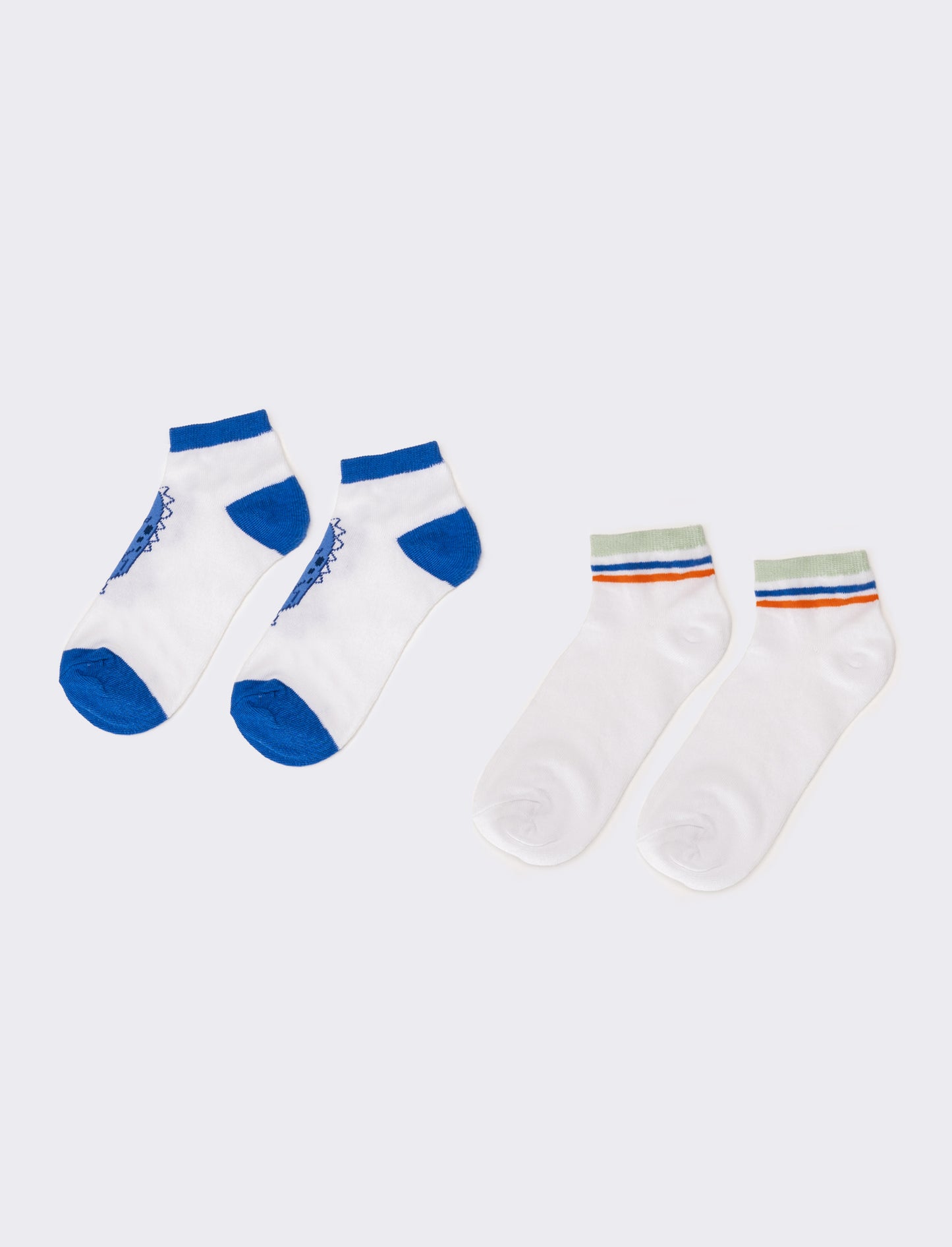 Calzino bambino bipack dinosauri - Blu