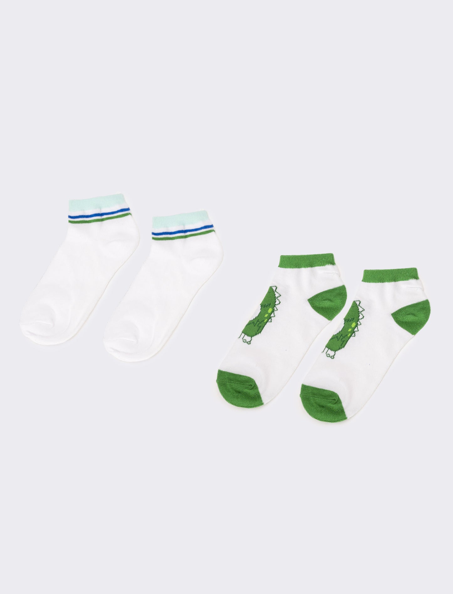 Calzino bambino bipack dinosauri - Verde