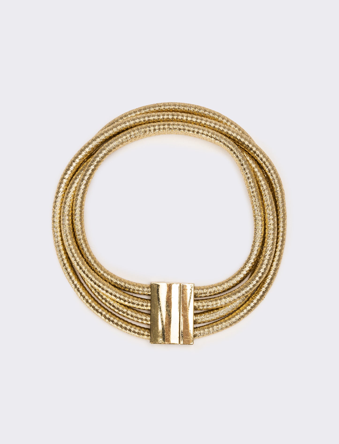Collana donna 4 cordoni con chiusura metallo - Oro