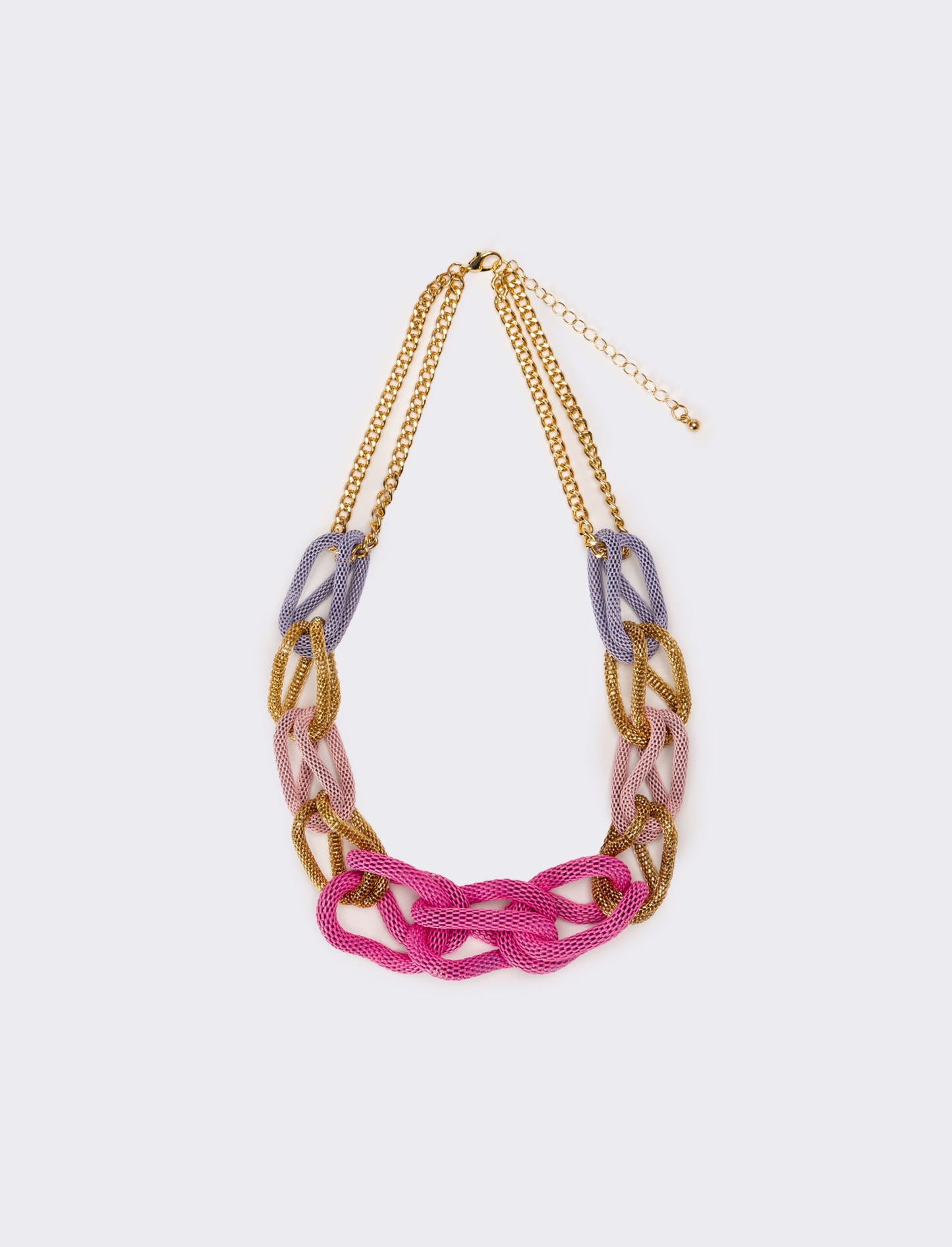 Collana donna maglia - Lilla