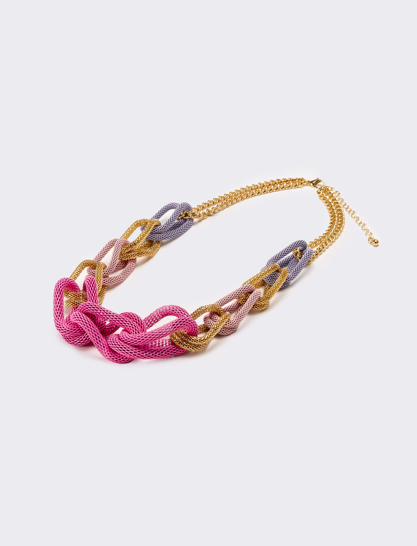 Collana donna maglia - Lilla
