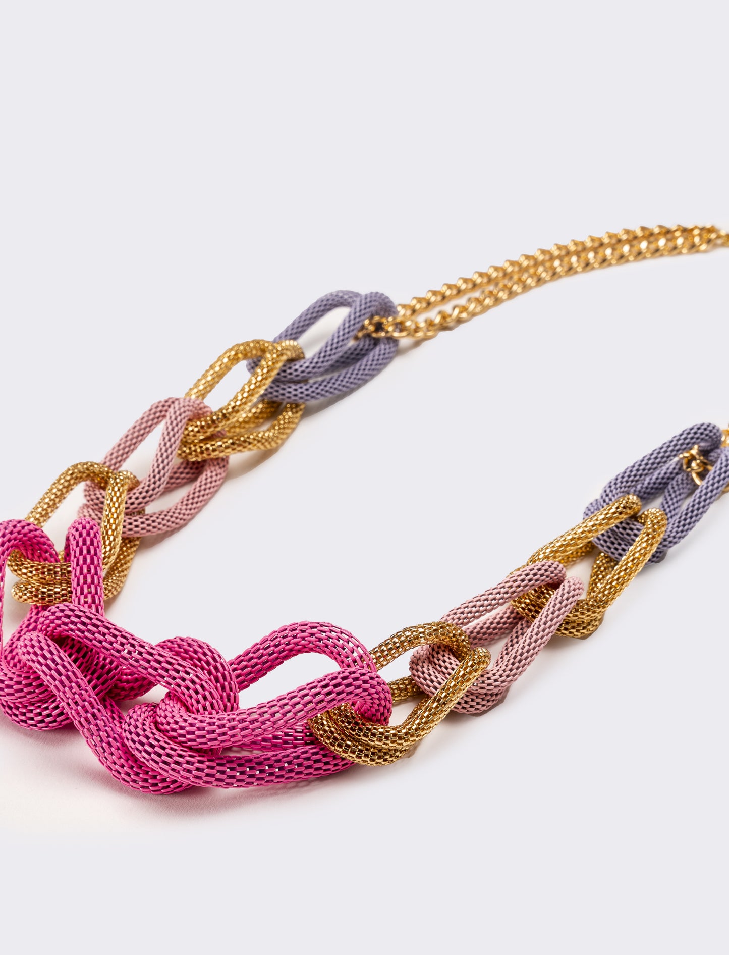 Collana donna maglia - Lilla