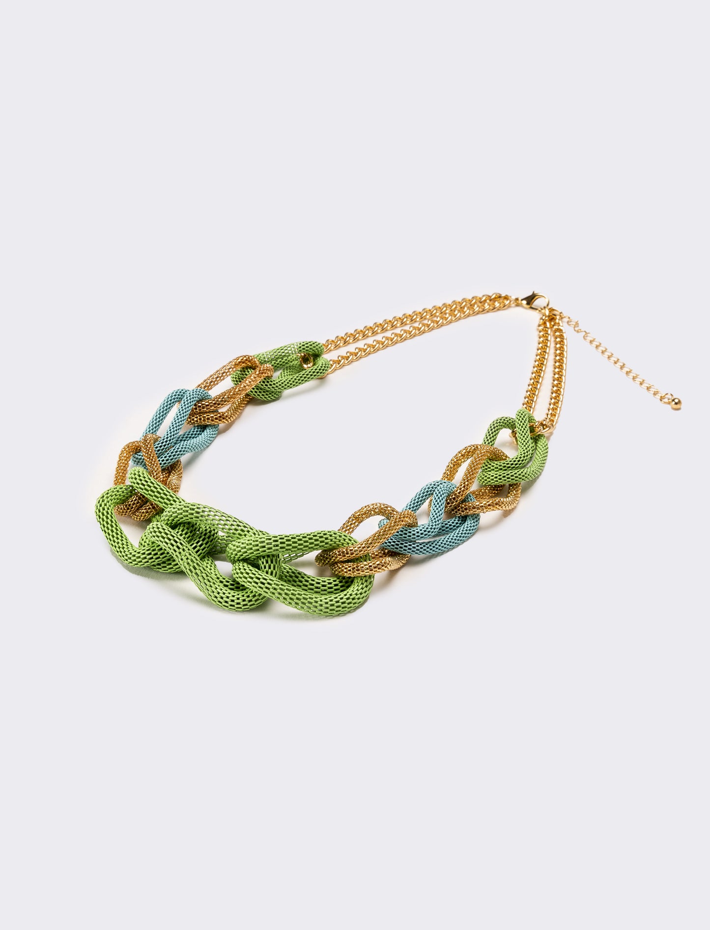 Collana donna maglia - Verde