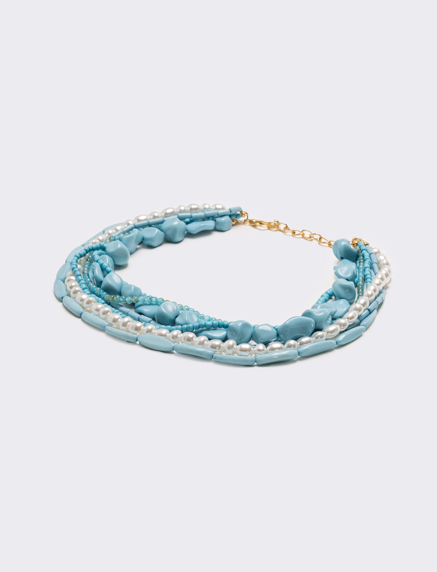 Collana donna multifilo - Turchese