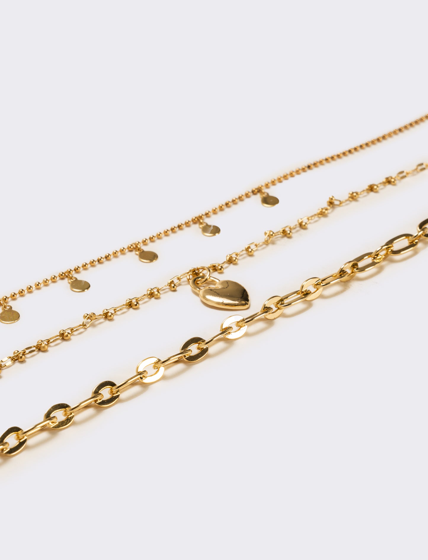 Collana donna 3 fili diversi - Oro