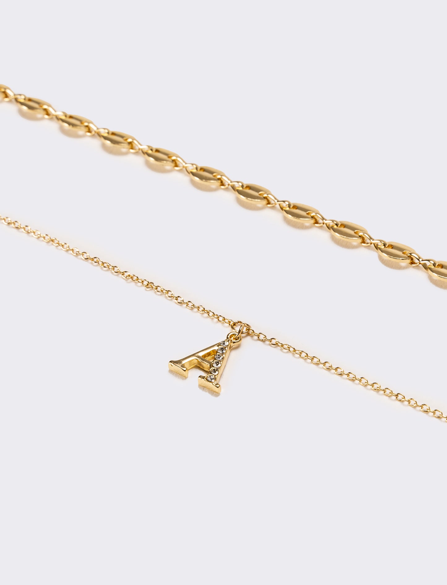 Collana donna con lettera iniziale - var 1