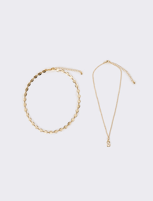 Collana donna con lettera iniziale - Var 7