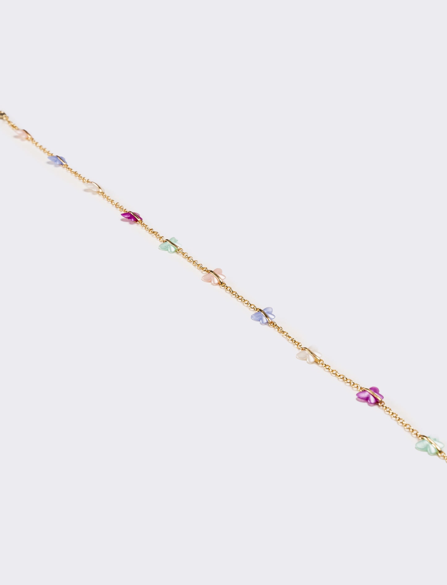 Collana donna con farfalle - Oro