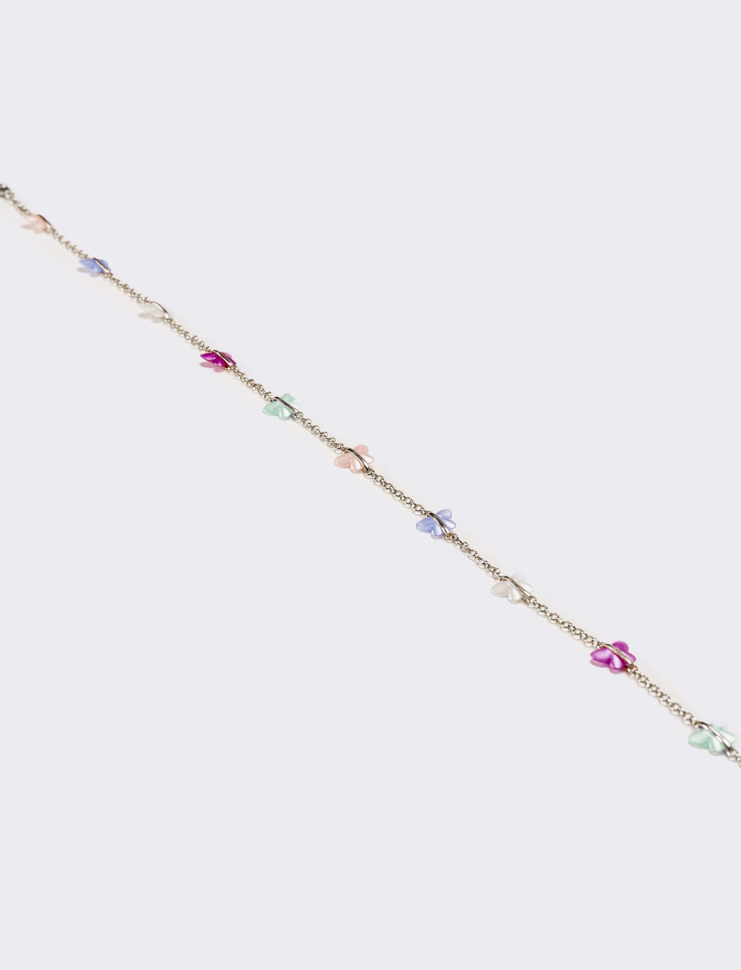 Collana donna con farfalle - Argento
