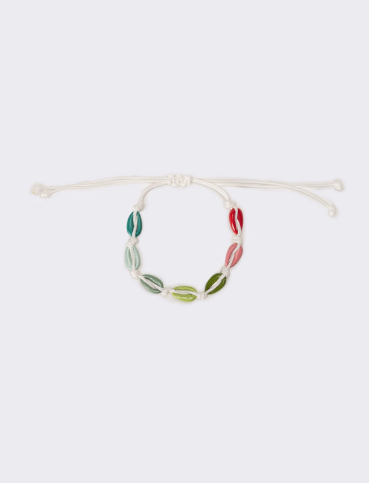 Cavigliera donna con conchiglia - Multicolore