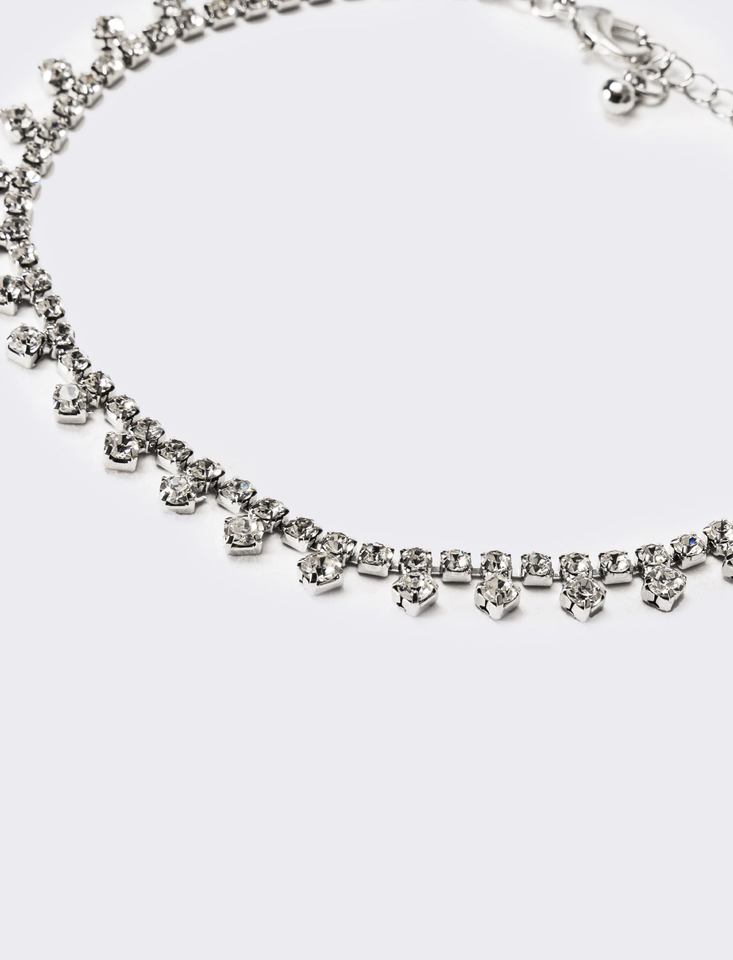 Cavigliera donna strass - Argento