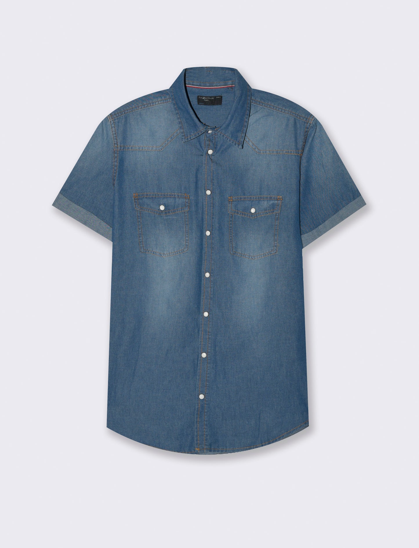 Camicia in denim leggero da uomo - Denim