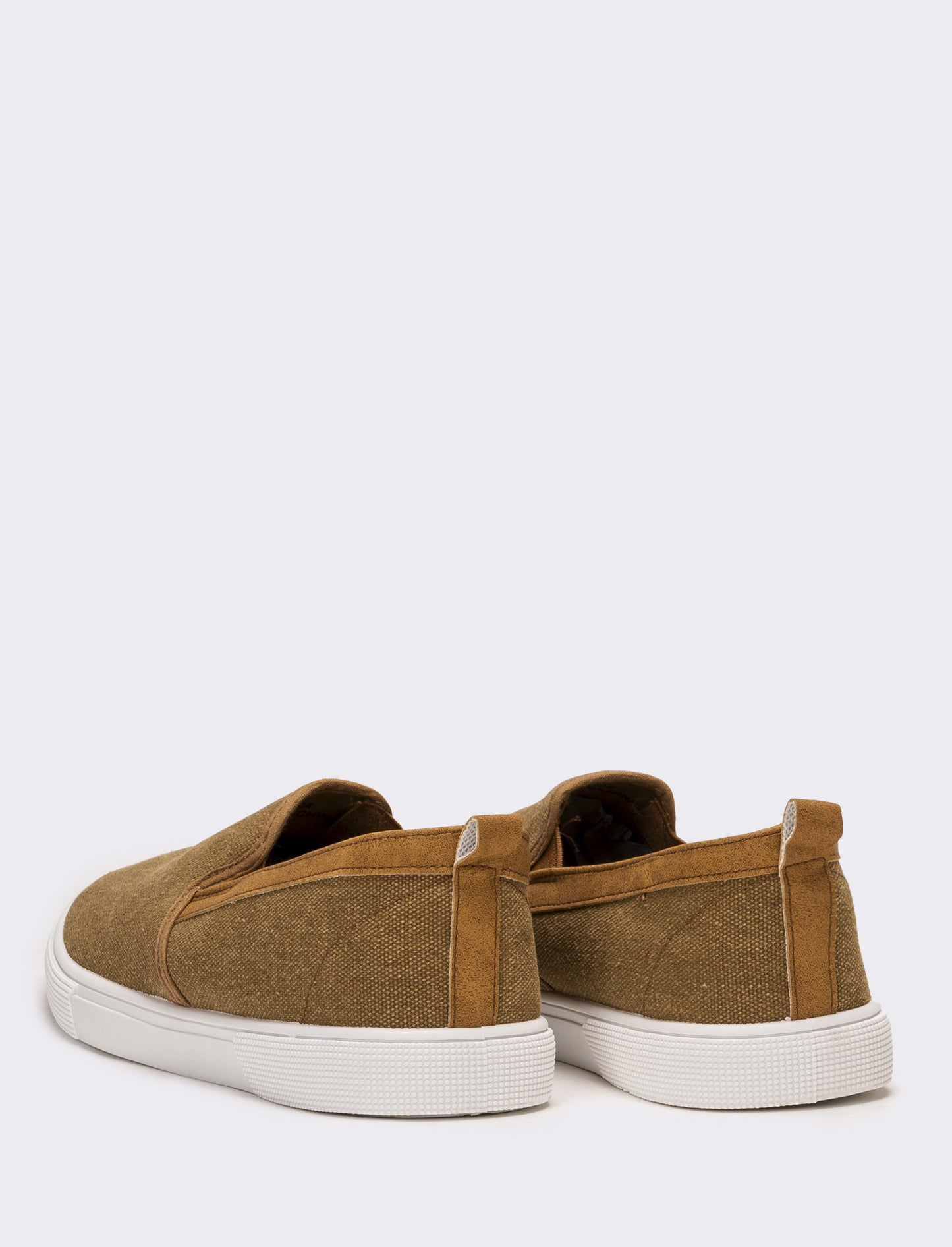 Slip-on da uomo in canvas - Cammello
