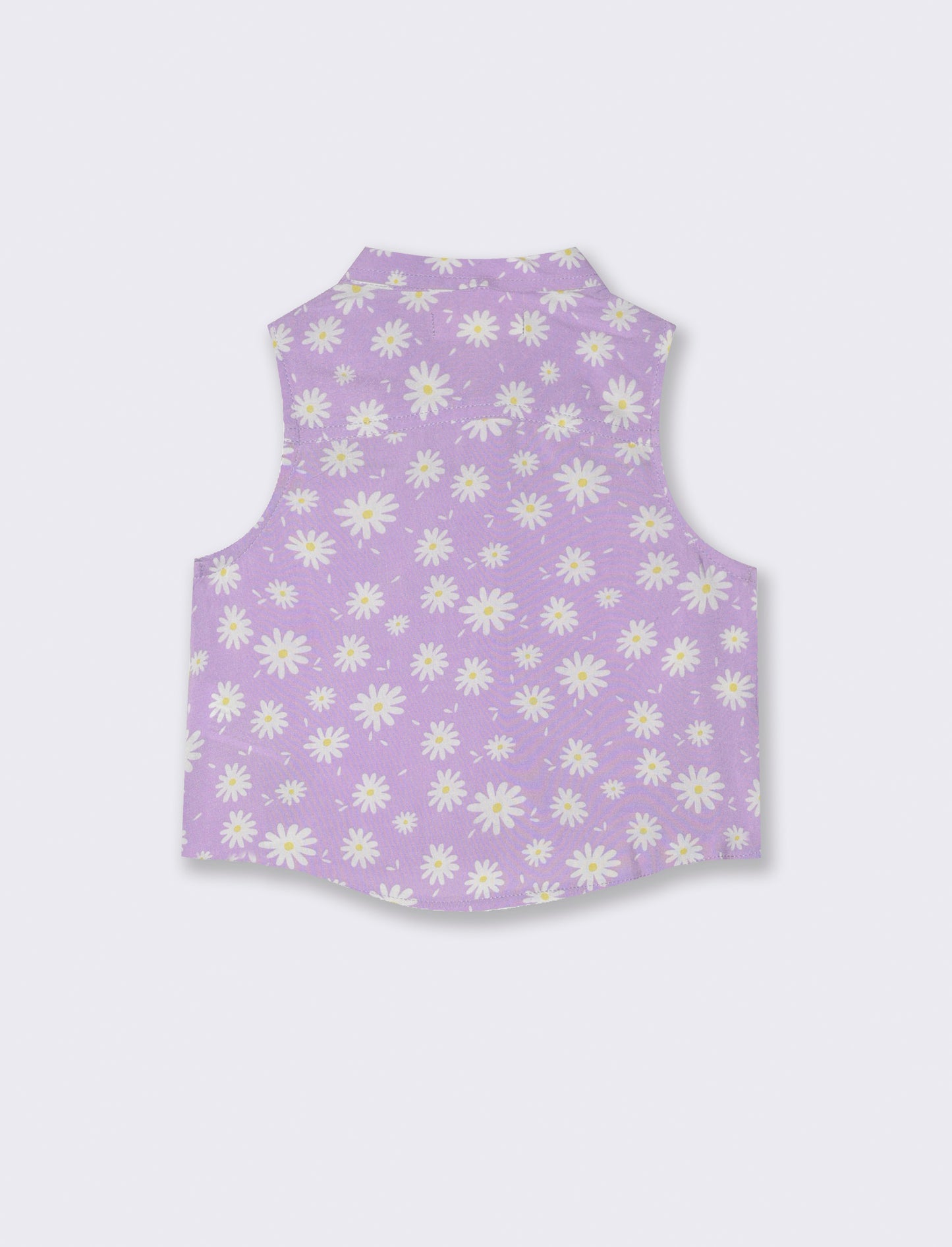 Camicia con fiocco da neonata - Lilla