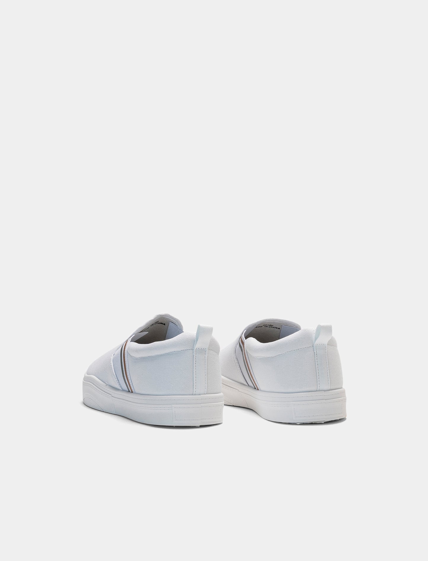 Slip-on da uomo in tela - Bianco