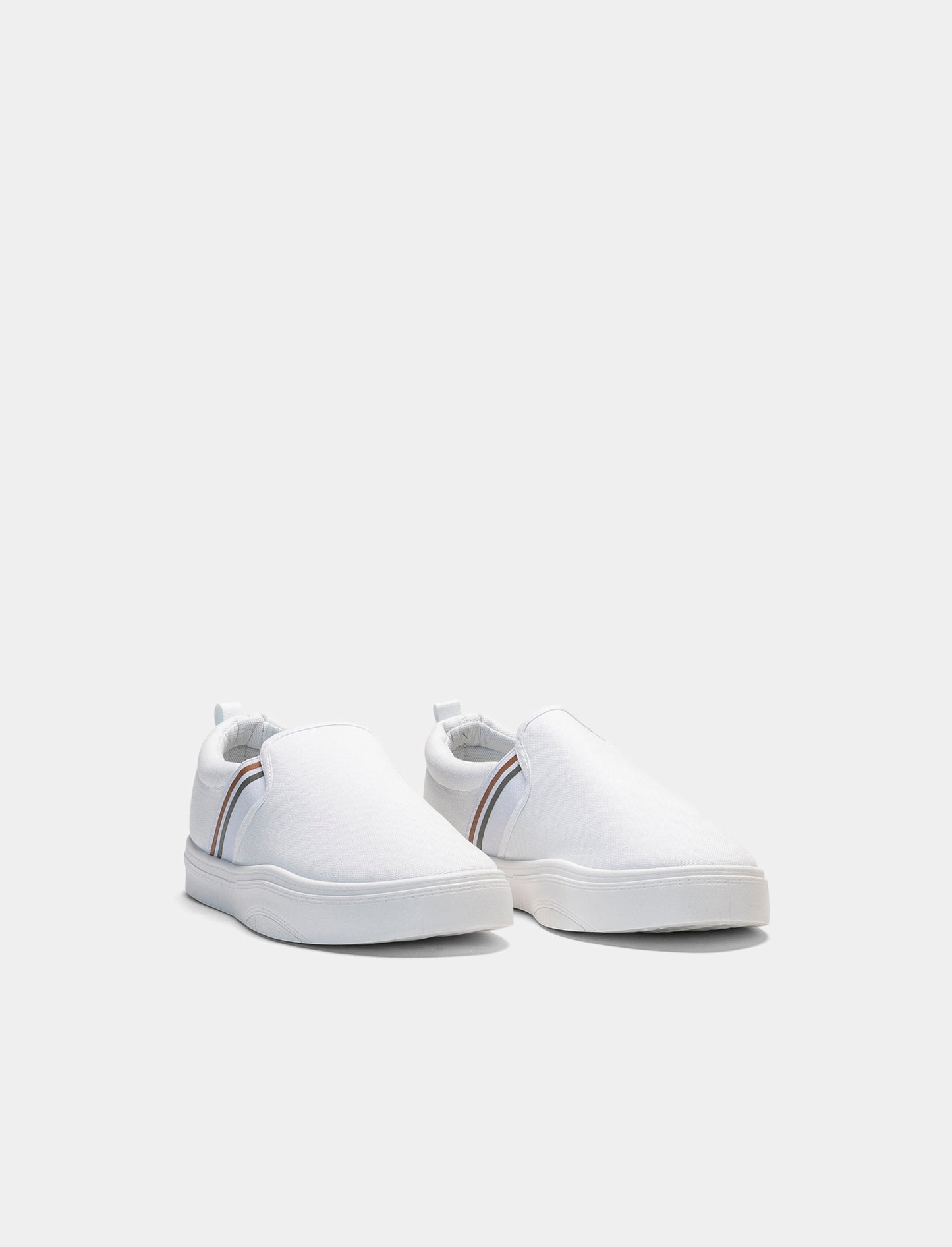 Slip-on da uomo in tela - Bianco