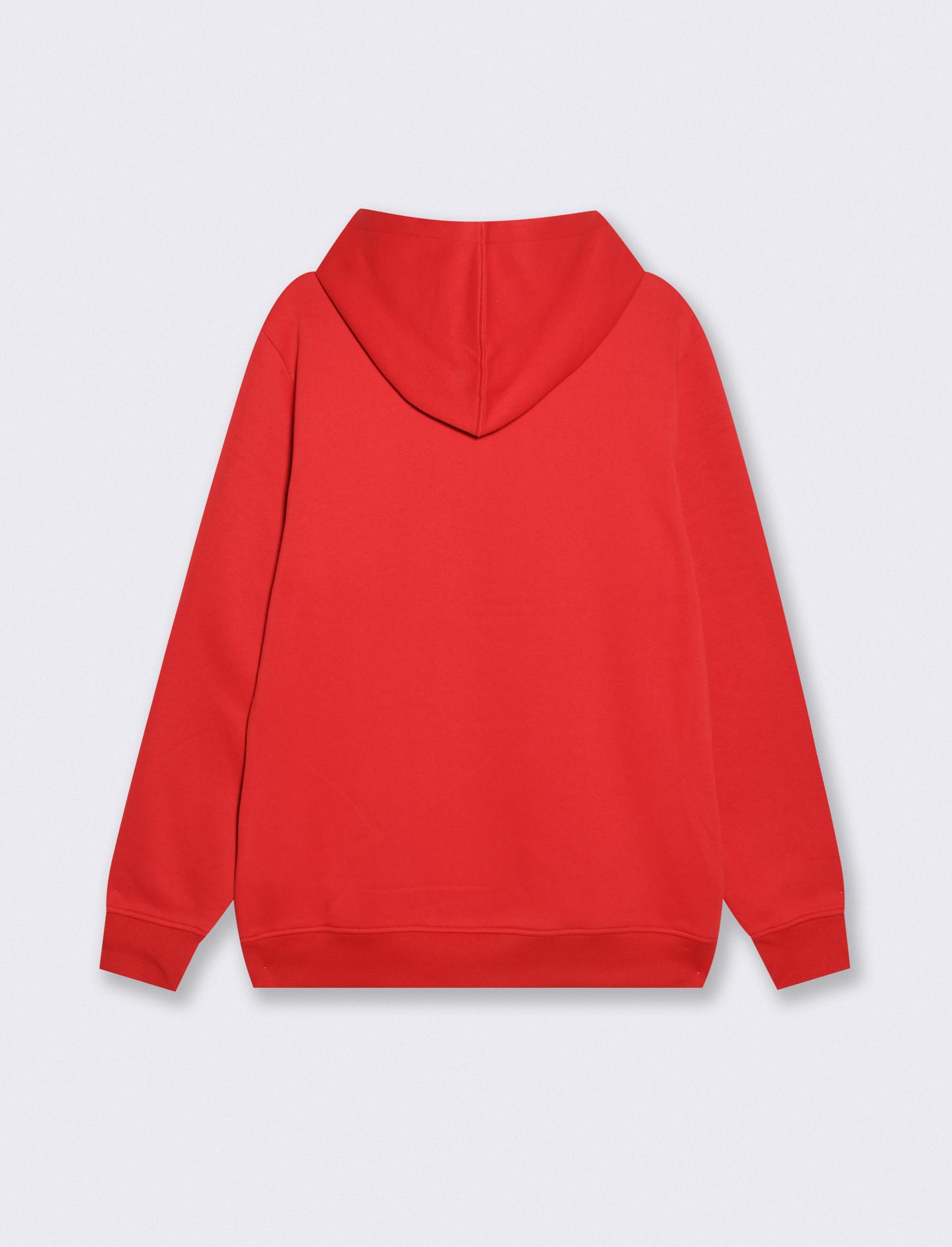 Felpa con cappuccio e stampa moderna - Rosso