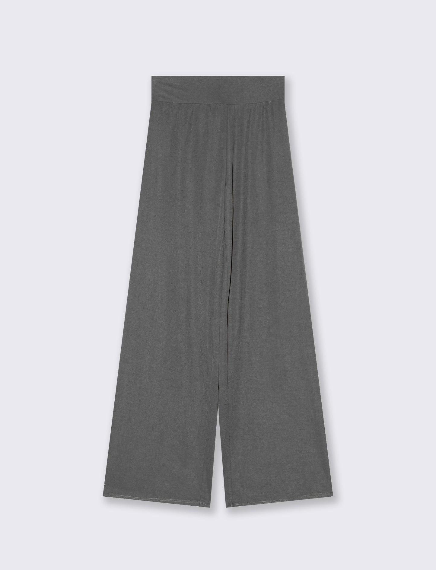 Jogger gamba larga da donna - Grigio piombo