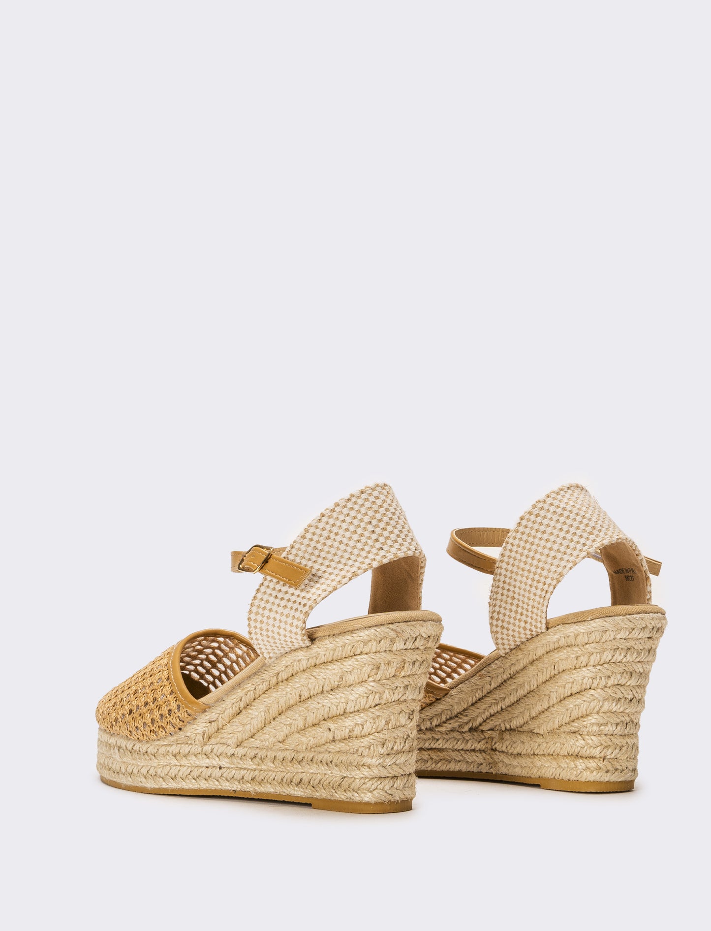 Sandalo Espadrillas in rete da donna - Cammello