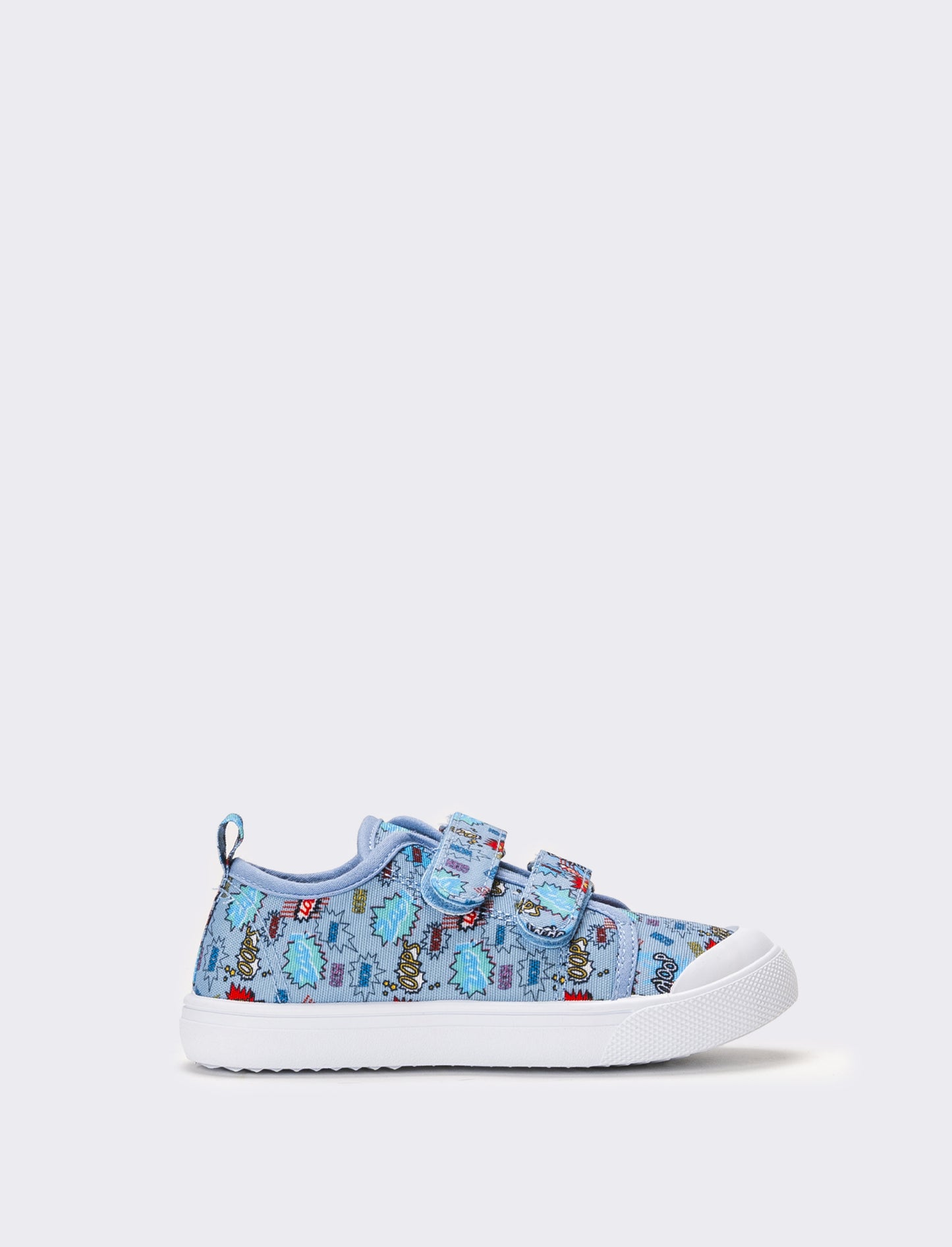 Sneakers con fantasia da bambino - Celeste